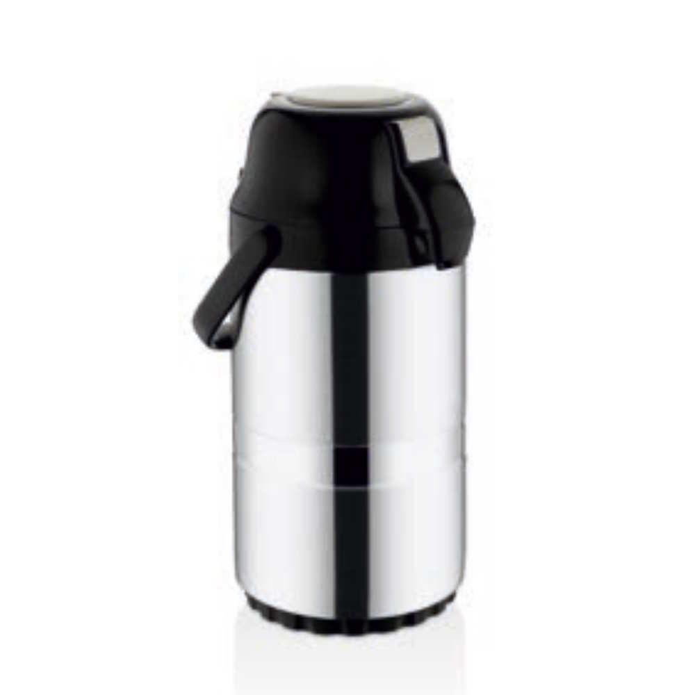 FROM THE WHOLESALE FACTORY-DOUBLE DECK-STEEL BASE-COLD-HOT STORAGE-GLASS-INOX THERMOS (RLX2.5LC)