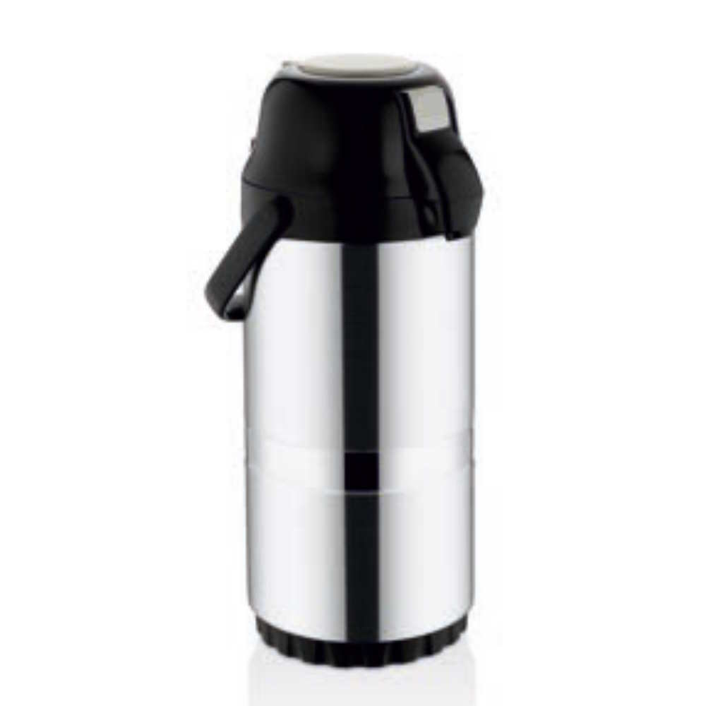 FROM THE WHOLESALE FACTORY-DOUBLE DECK-STEEL BASE-COLD-HOT STORAGE-GLASS-INOX THERMOS (RLX4.5L)