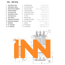 630 kVA DISTRIBUTION TRANSFORMER OIL TYPE