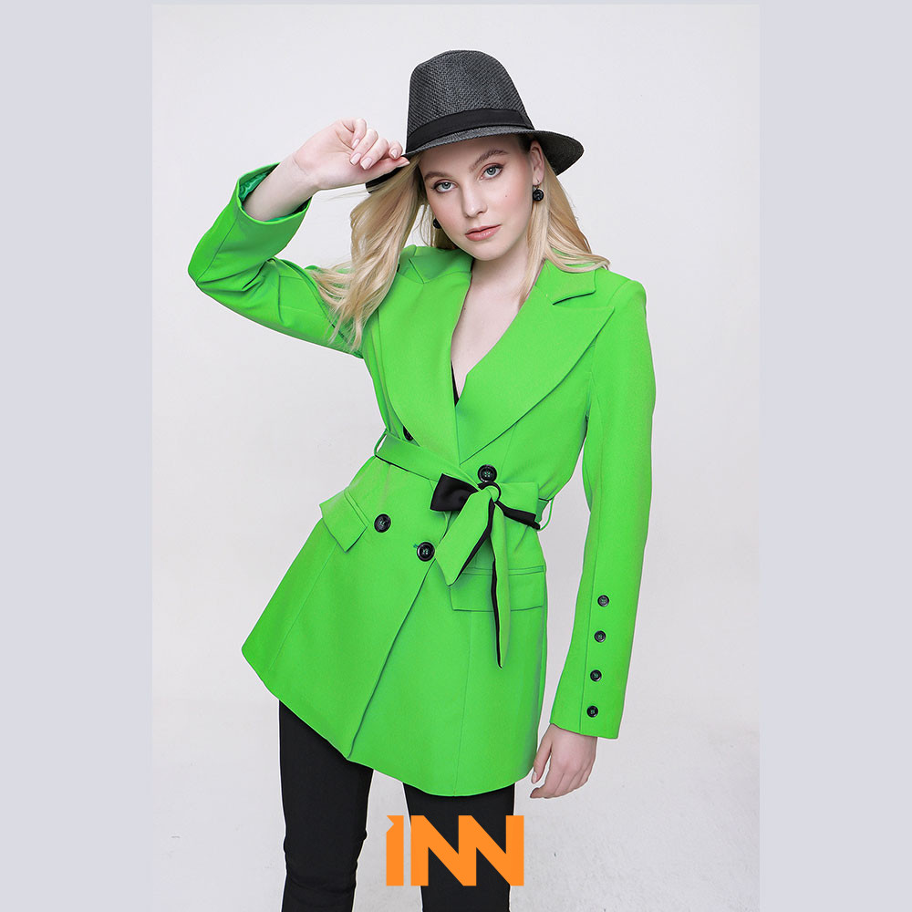 BELTED HALF TOPCOAT READY WOMEN'S CLOTHING WHOLESALE readymade women