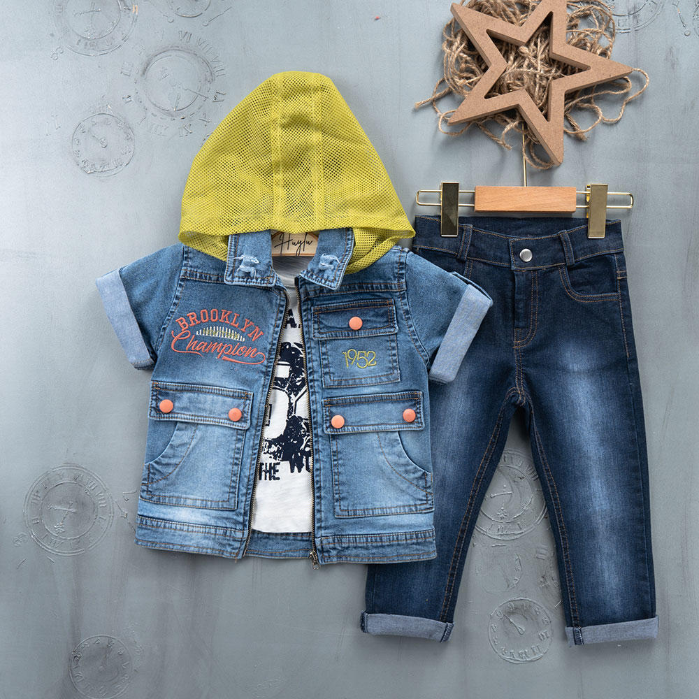 Epic Threads Big Boys Layered-Look Hooded Denim Jacket, Created for Macy's  - Macy's